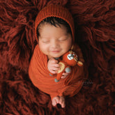 Natural Wool Flokati 3000 GSM Rugs Fur | 3x5 Feet | Brick Brown